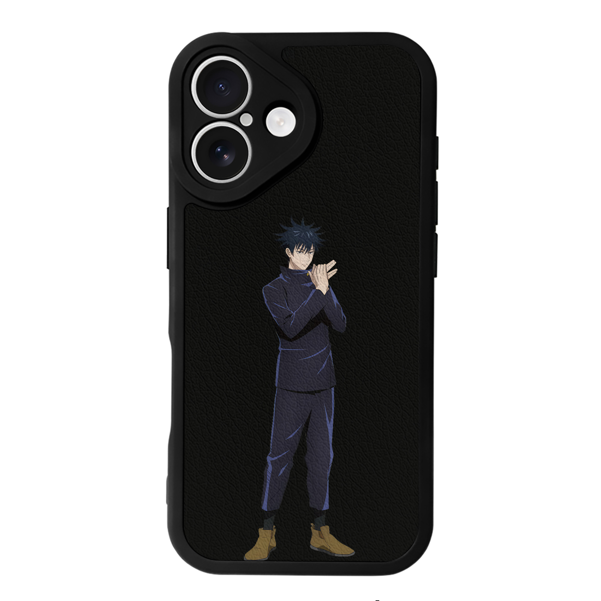 （画像用） 呪術廻戦 Jujutsu Kaisen 【iPhone 16シリーズ対応】シリコンスマホケース（レザー調） 材質：シリコン